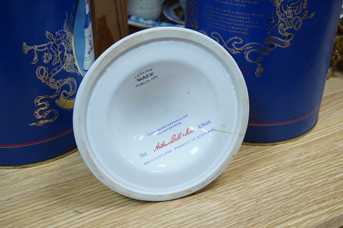 Two boxed Bells whisky commemorating the birth of Princess Eugenie, 23rd March 1990